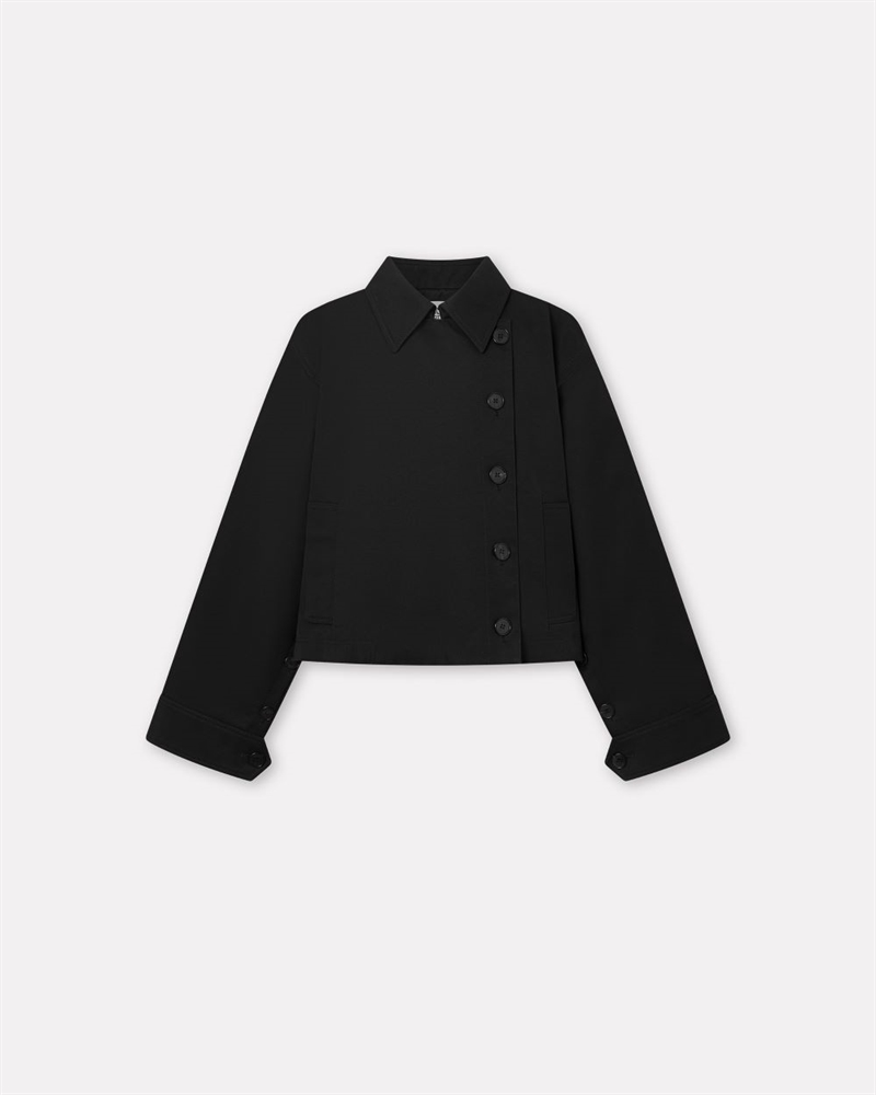 MKDT STUDIO CALYPSO BONDED COTTON JACKET BLACK