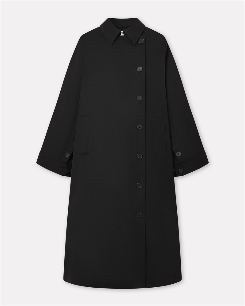 MKDT CORALINE BONDED COTTON COAT BLACK