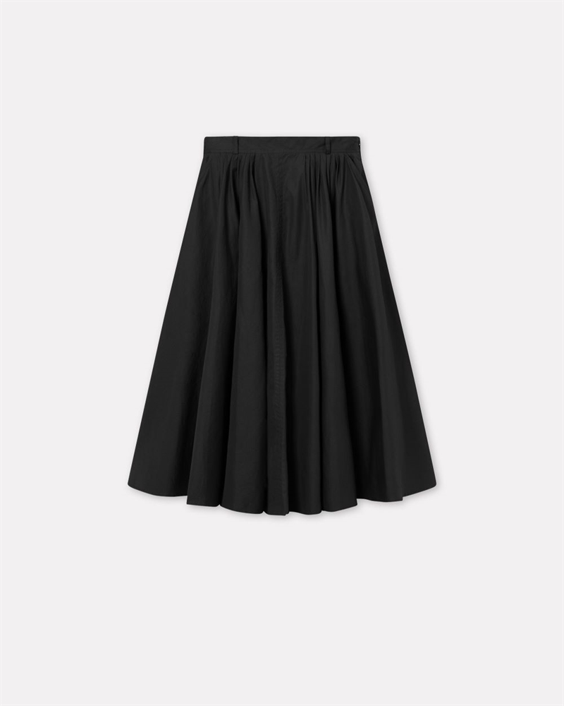MKDT STUDIO NOVO SKIRT SIGNATURPOPLIN BLACK