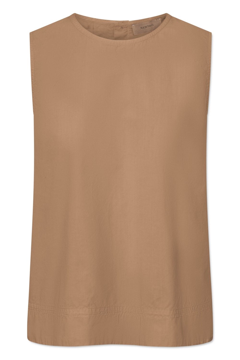 RUE DE TOKYO SHARREN GMTD POPLIN MOCHA