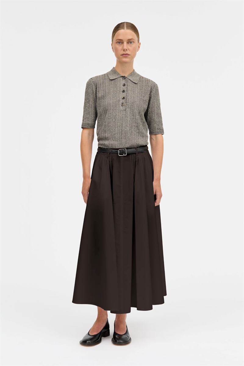 MKDT NOVO SIGNATUREPOPLIN SKIRT AFTER DARK