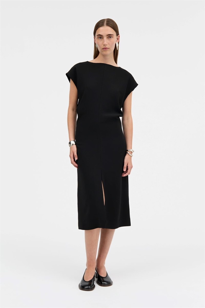 MKDT DANDARA CREPE GEORGETTE DRESS BLACK