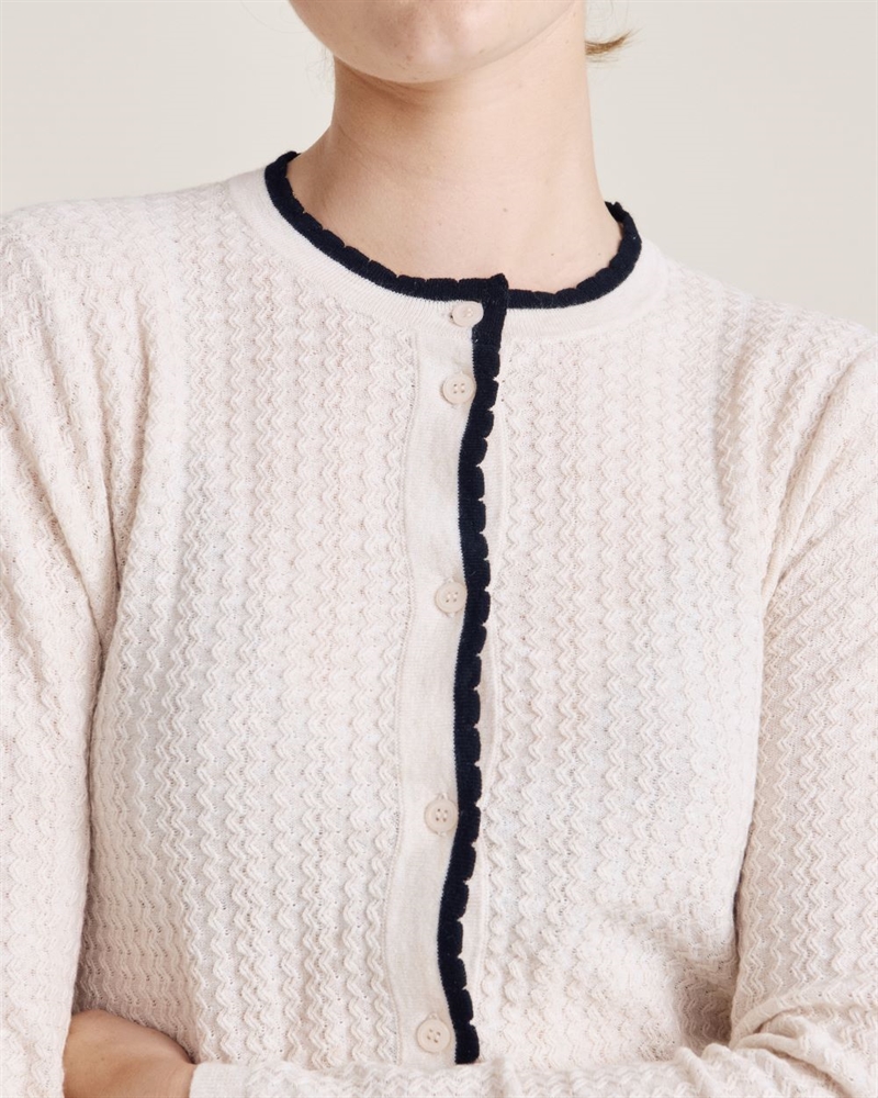 NUE NOTES QUINCY CARDIGAN PARCHMENT