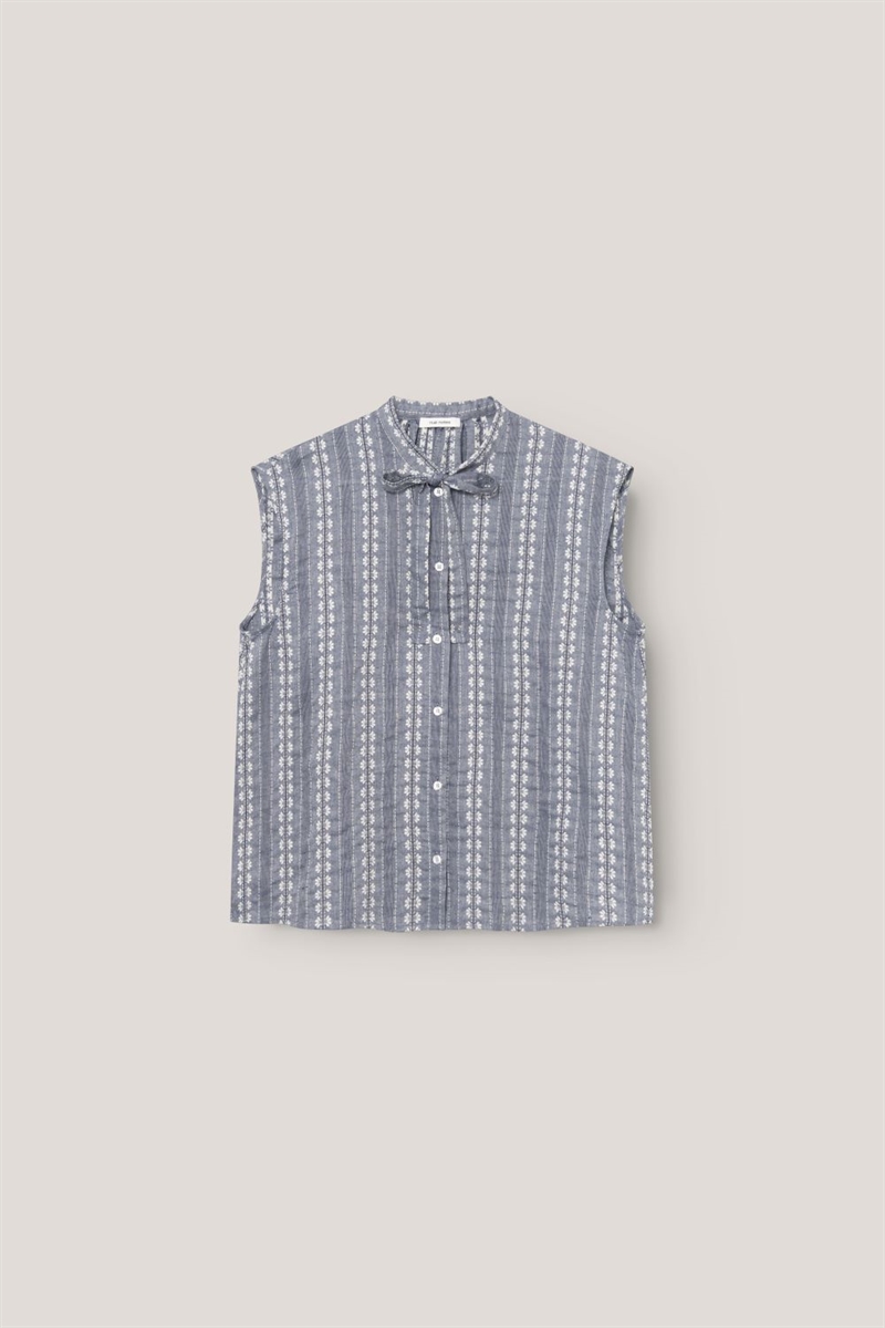 NUE NOTES BENICIA SHIRT CHAMBRAY STRIPE