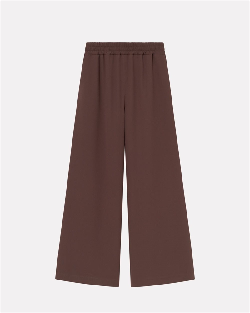 MKDT PALMIRA CREPE GEORGETTE PANTS BURGUNDY