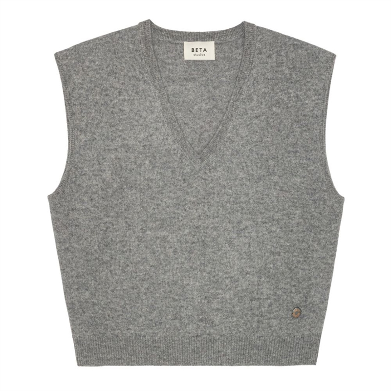 BETA STUDIOS MARTHA VEST GREY MELANGE
