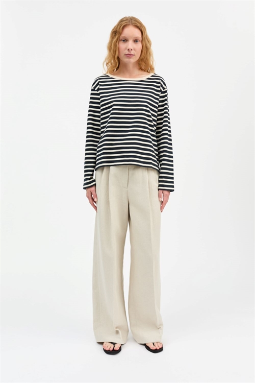 SKALL STUDIO MARRON OVERSIZED BLOUSE NAVY/OFF WHITE STRIPE
