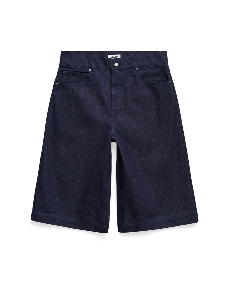 ALIS CHAZ DENIM SHORTS SOLID BLUE