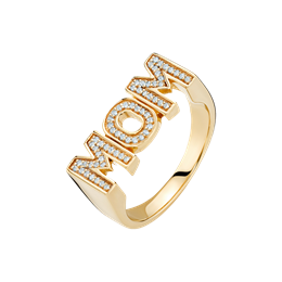 MARIA BLACK MOM RING SKY GOLDPLATED HP