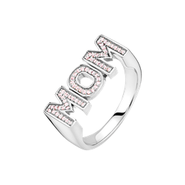 MARIA BLACK MOM RING ROSE SILVER HP