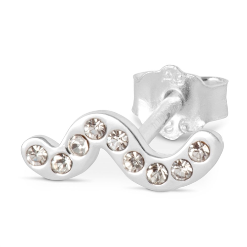 LULU COPENHAGEN SNAKY EAR STUD SILVER