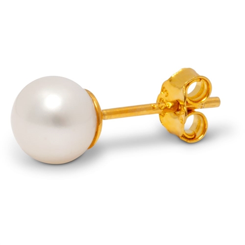 LULU COPENHAGEN BALL LARGE PEARL EAR STUD 