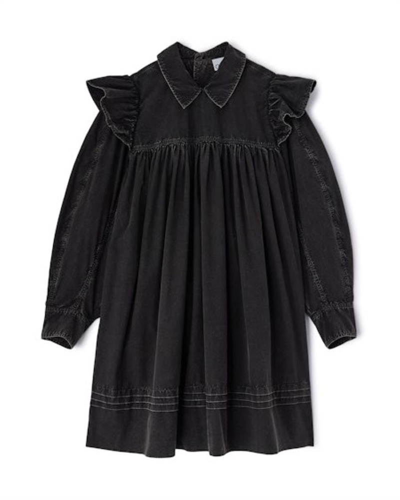 GANNI A1030125 MINISKJORTEKJOLE JET BLACK