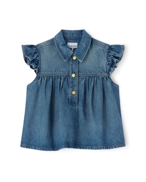 GANNI A1040047 DENIM TOP TINT WASK