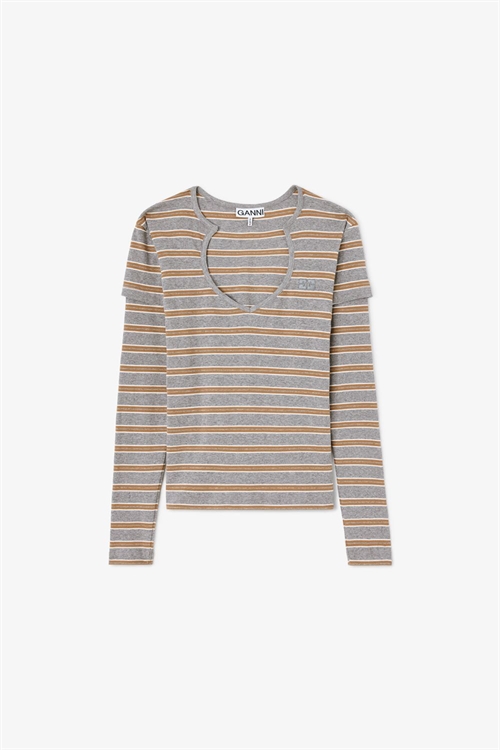 GANNI A1040483 V NECK LONGSLEEVE PALOMA