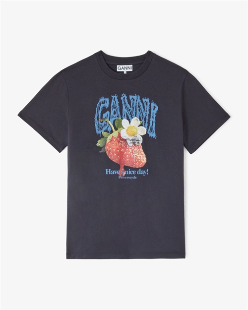GANNI A1050257 BASIC COTTON STRAWBERRY PHANTOM