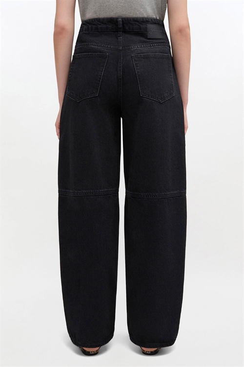 GANNI A1100083 ESSENTIELS RIGID DENIM STARY BLACK WASHED