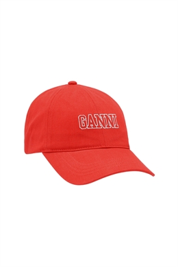 GANNI A5085-403 CAP FIERY RED