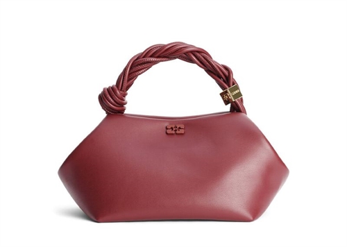 GANNI A5313 BOU BAG BURGUNDY