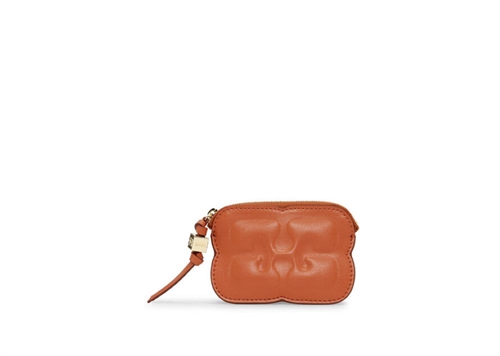 GANNI A6255 BOU COMPACT ZIPPED WALLET SPICY ORANGE