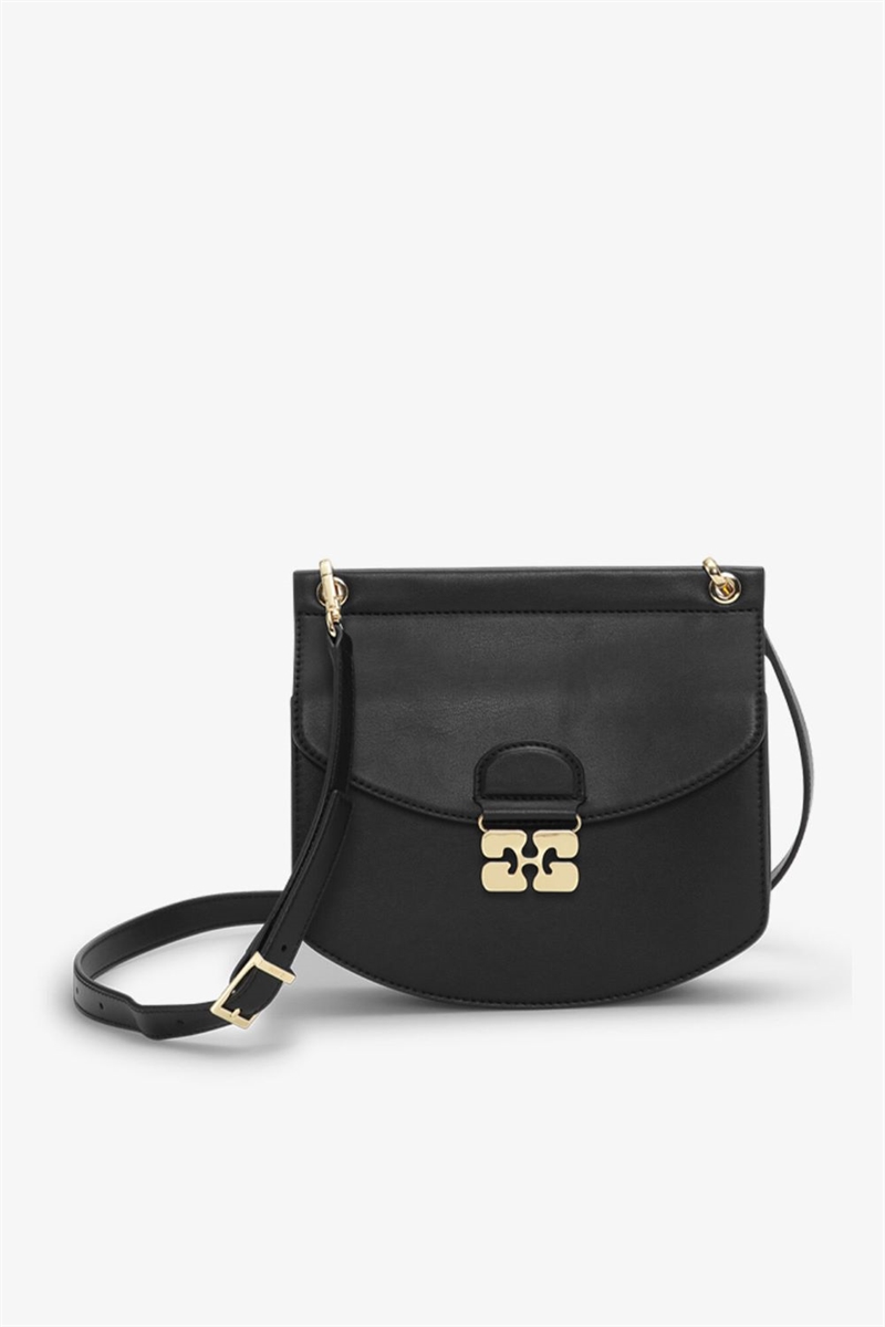 GANNI A6449 APO-G BAG SMALL BLACK