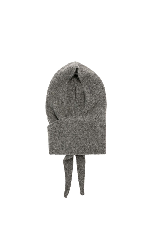 GANNI A6475 SOFT WOOL BALACLAVA PALOMA MELANGE