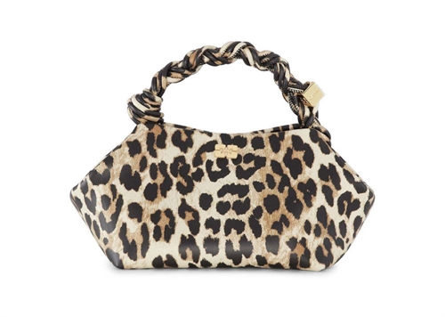 GANNI A6494 SMALL BOU BAG LEOPARD