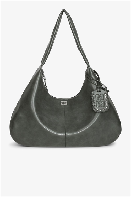 GANNI A6802 BOU BAG HOBO XXL STEAL GREY