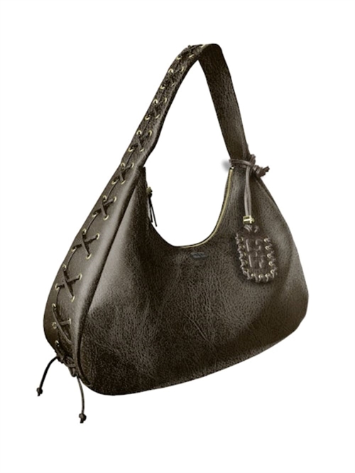 GANNI A6846 BOU BAG HOBO XXL OLEATAX DARK OLIVE