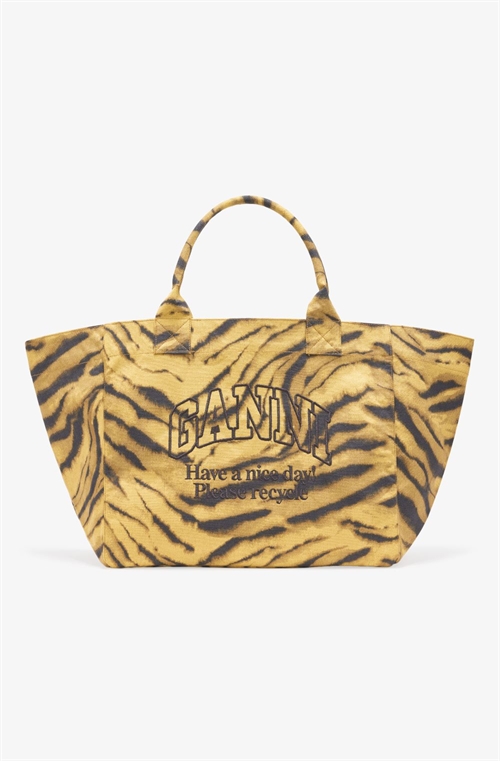 GANNI A7080 TOTE ZEBRA PRINT 