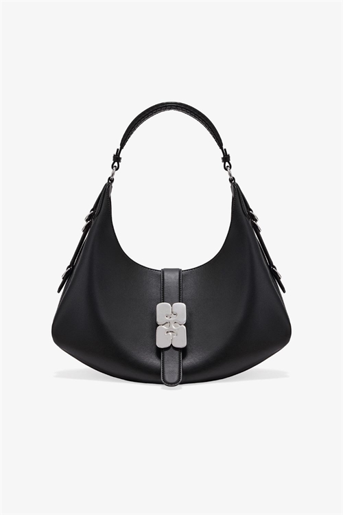 GANNI A7296 KAT SMALL SILVER BLACK