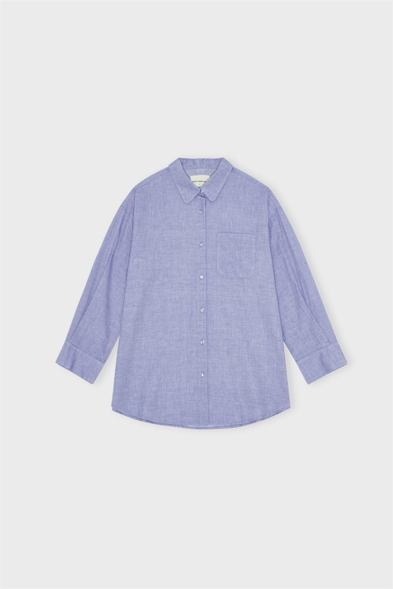 MOSHI MOSHI MIND AVALON SHIRT CHAMBRAY LIGHT BLUE