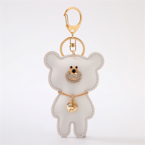 STICKY BESTIE BEAR BAG CHARM WHITE