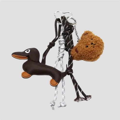 STICKY BESTIE BAG CHARM SET BROWN