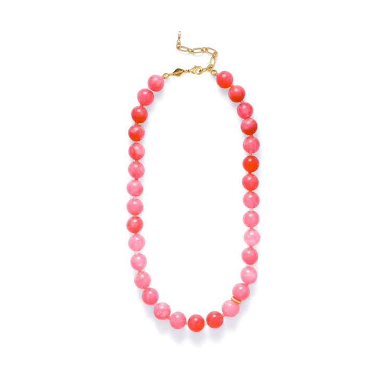 ANNI LU BALL NECKLACE BUBBLEGUM 