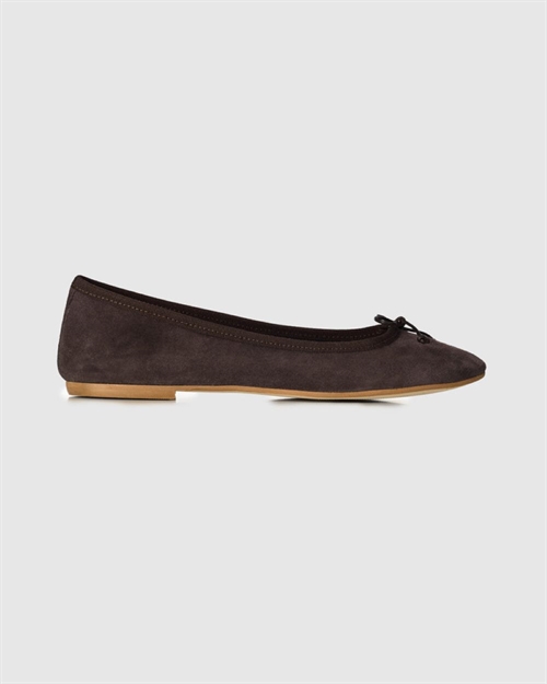 LISVA BALLERINA NUBUCK BROWN