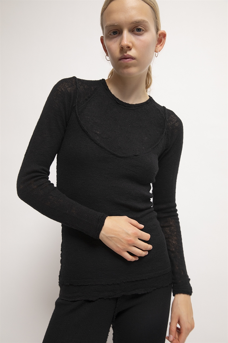 GUDRUN GUDRUN BARBA SWEATER ECOWOOL BLACK