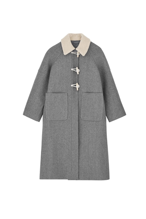 SKALL STUDIO BIBI DUFFLE COAT GREY STRUCTURE