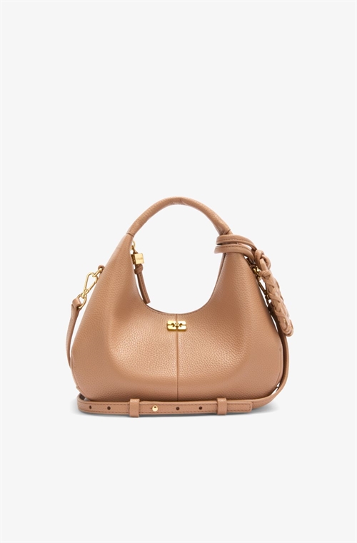 GANNI C1040004 HOBO MINI BAG TAWNY BIRCH