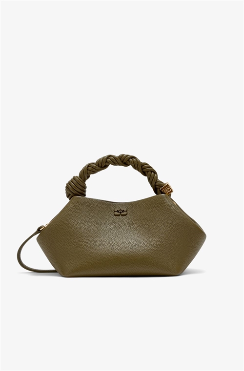 GANNI C2100011 BOU BAG SMALL GRAINED MILLITARY OLIVE