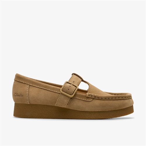 CLARKS WALLABEE BAR SUEDE DARK SAND