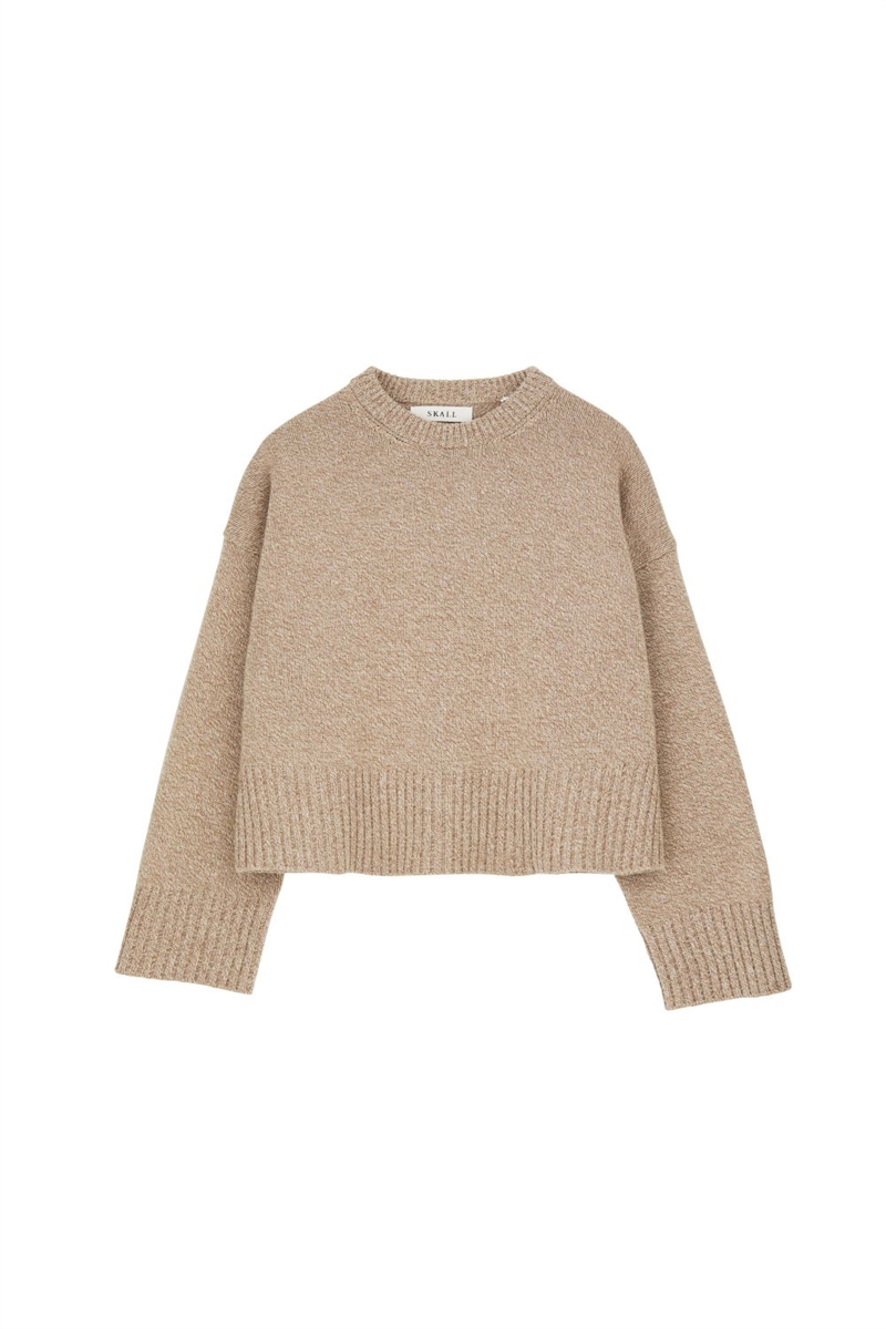 SKALL STUDIO CAMPA JUMPER LIGHT BROWN MOULINÉ