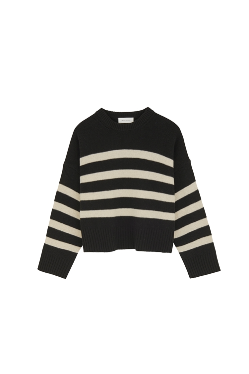 SKALL STUDIO CAMPA JUMPER BLACK/SAND STRIPE