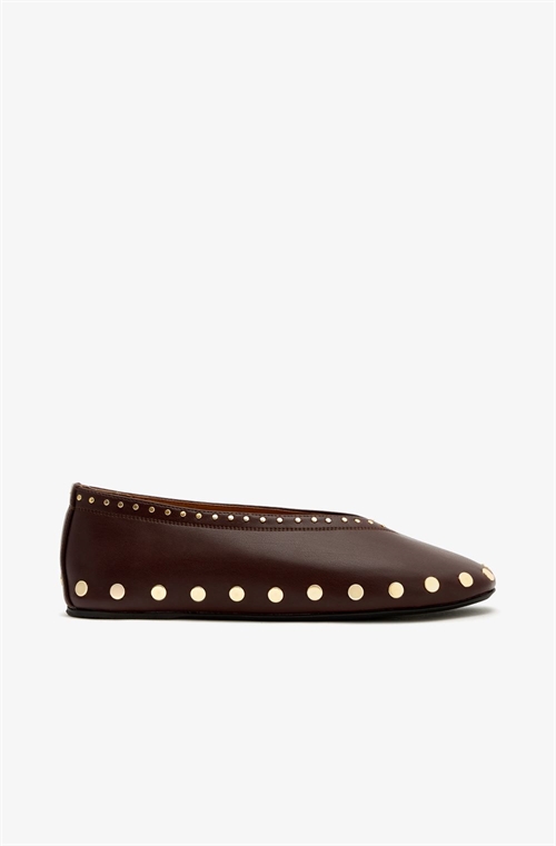 GANNI D1020015 JENNY BALLERINA CHICORY COFFEE