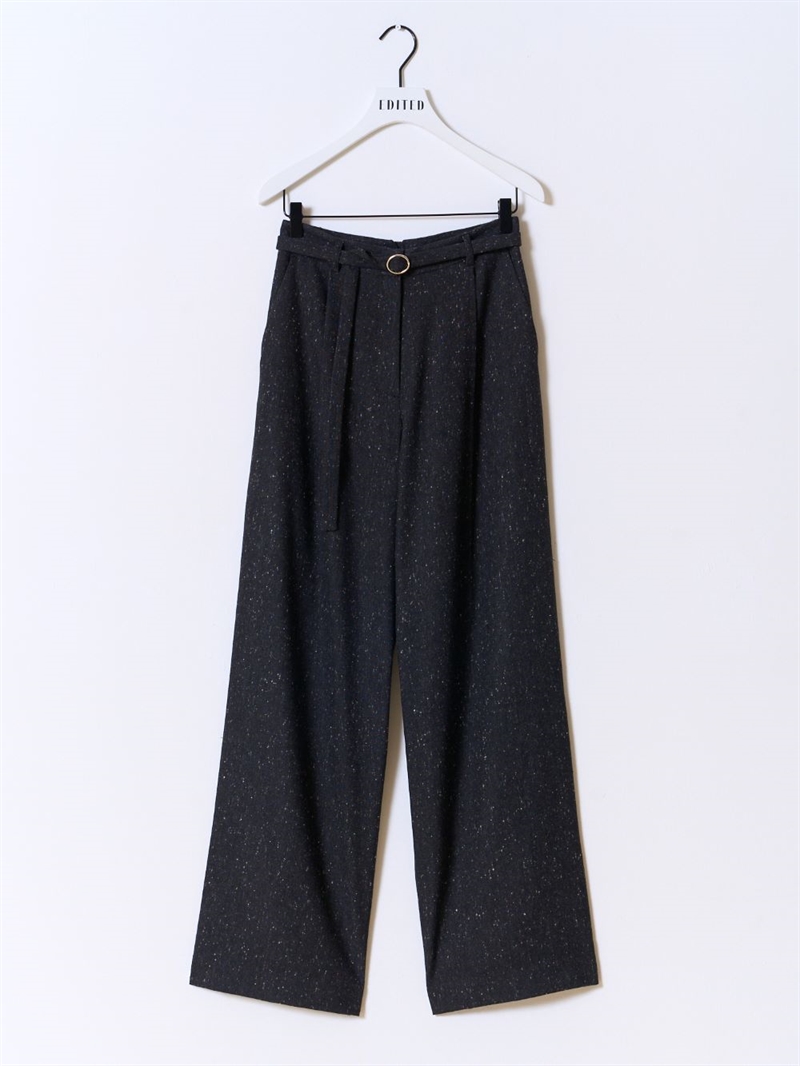 EDITED BENNI WOOL TROUSERS DARK GREY