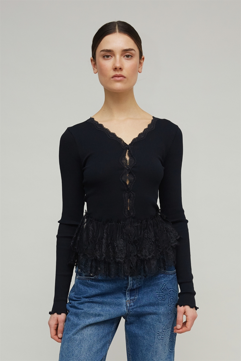OPERA SPORT ELOSIA SEAMLESS CARDIGAN BLACK