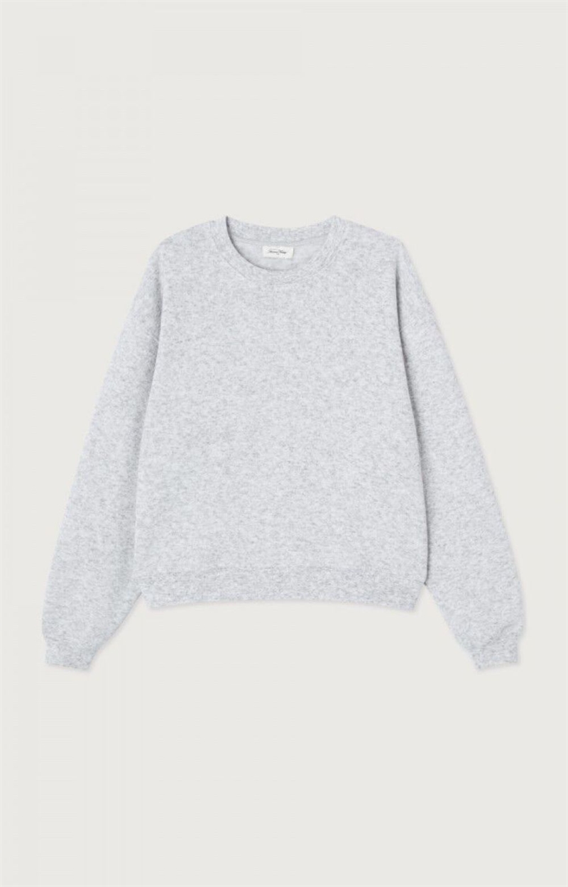 AMERICAN VINTAGE EVO03A SWEATSHIRT LIGHT GREY MELANGE