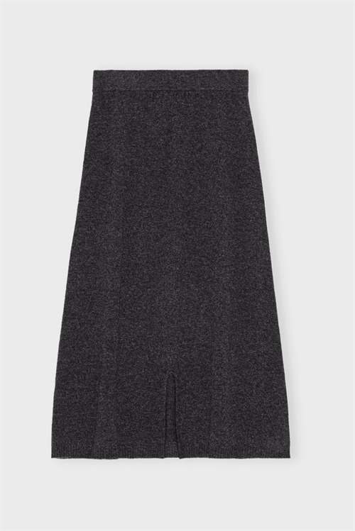 MOSHI MOSHI MIND ELMA SKIRT MERINO CHARCOAL MELANGE