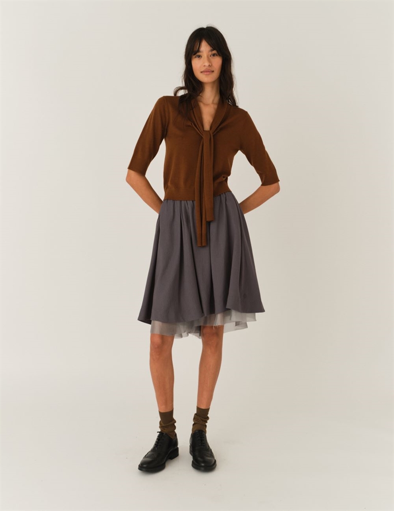 THE GARMENT ANDREA MIDI SKIRT GREY