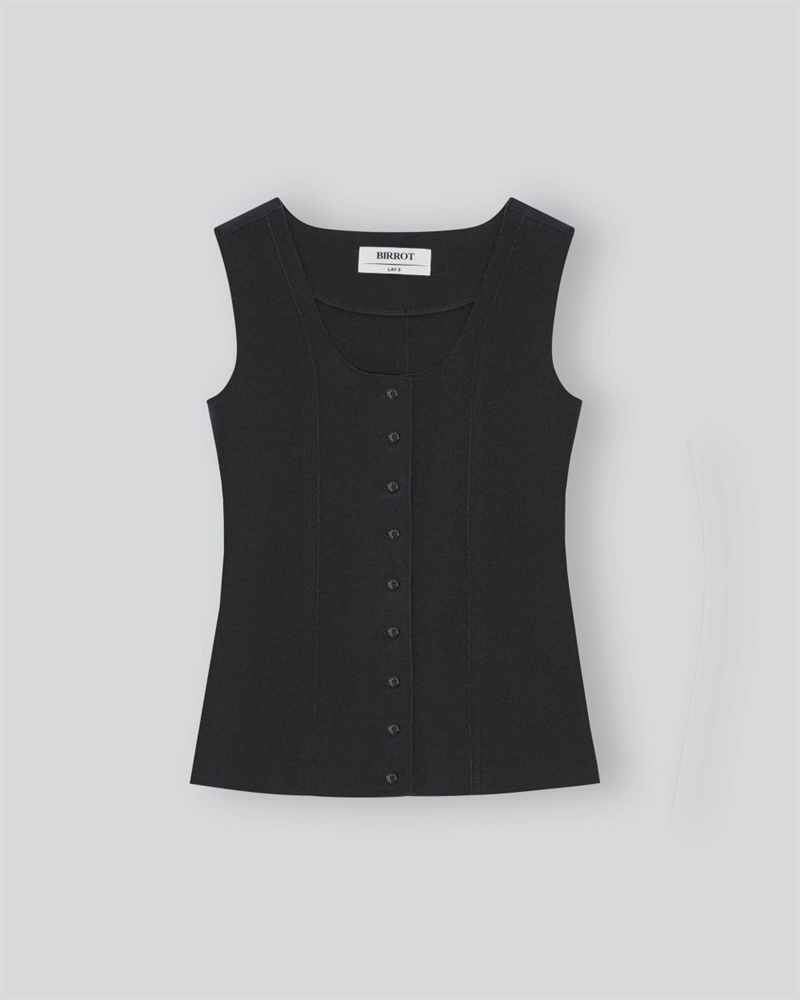 BIRROT LAY FITTED VEST ANTHRACITE